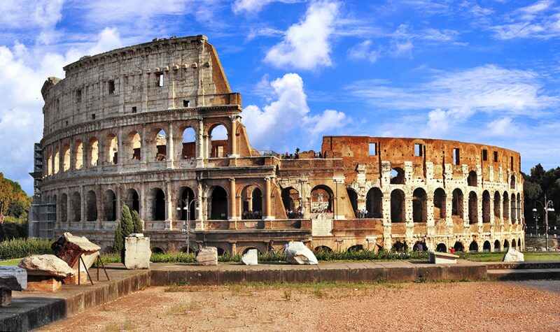 Great Colosseum amphitheatre, Rome Italy
